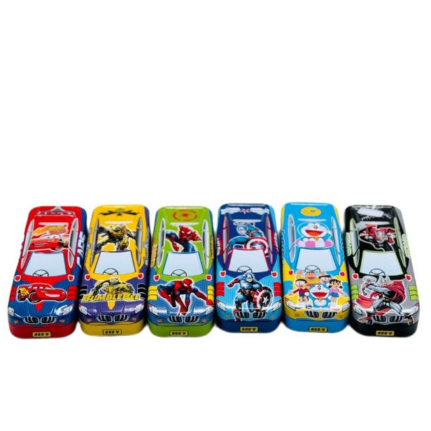 

Kotak Tempat Pensil Kaleng Mobil Avenger Thor Robot Doraemon Cars Bagus Lucu