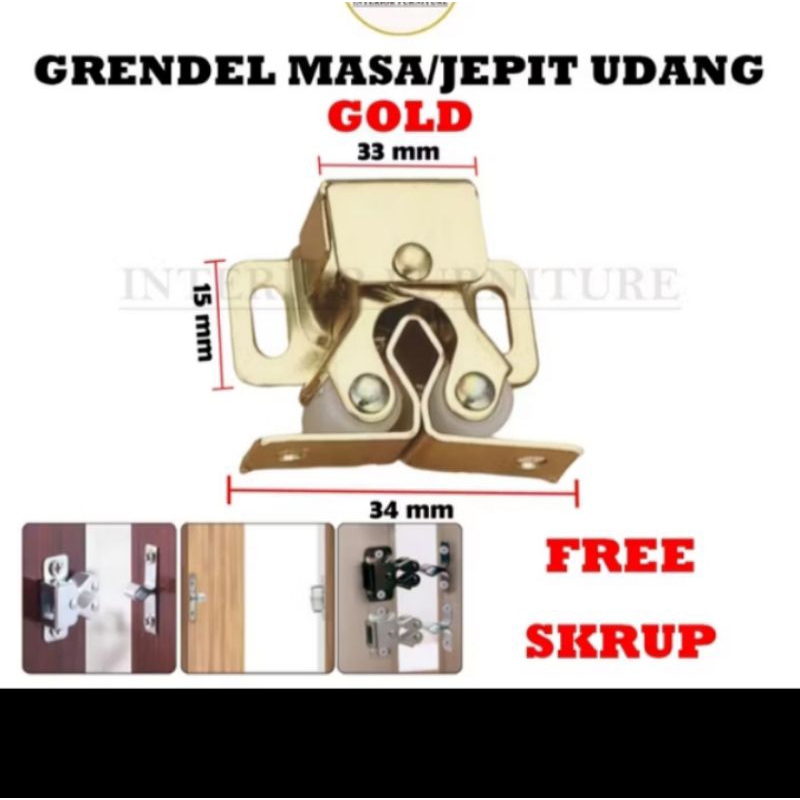 jepitan lemari | jepitan udang | jepitan udang grendel