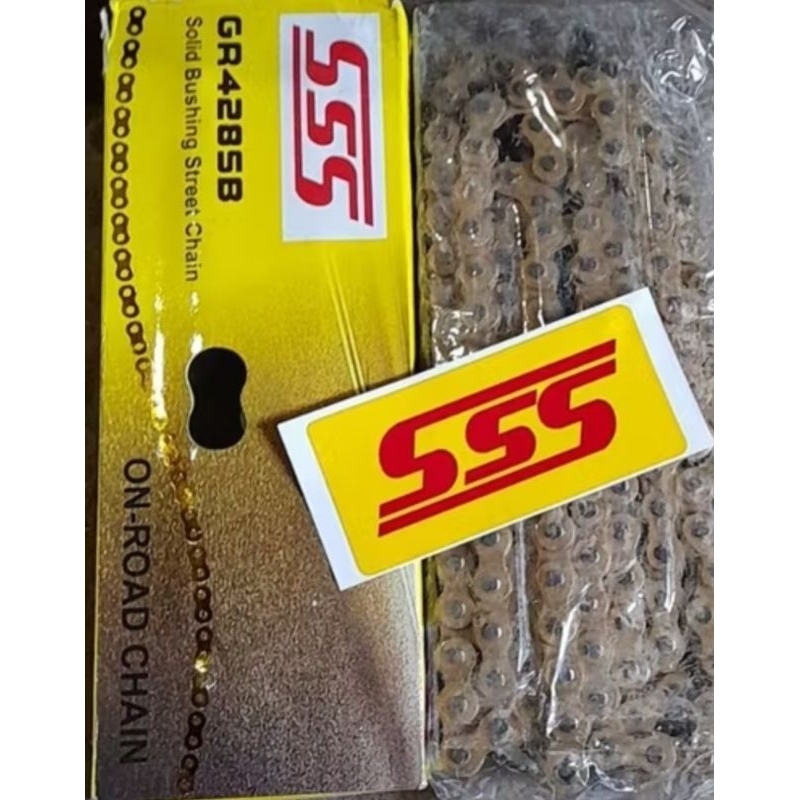 Rante sss Rantai SSS 428 110 Gold Original SSS