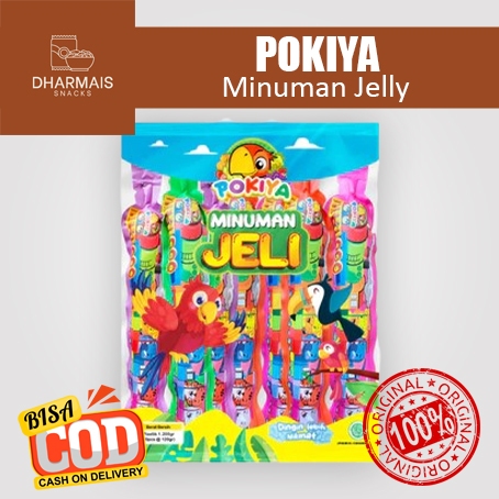 

POKIYA JELLY LOLYPOP STICK 120ML ISI 10PCS POKIYA MINUMAN JELI 120GR ANEKA RASA ENAK SEGAR - DHARMAIS SNACK