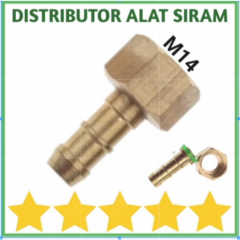 NEPEL FEMALE M14 SPRAYER STICK DRAT DALAM QUICK RELEASE SELANG 5/16 INC - PE 8/11M HIGH PRESSURE