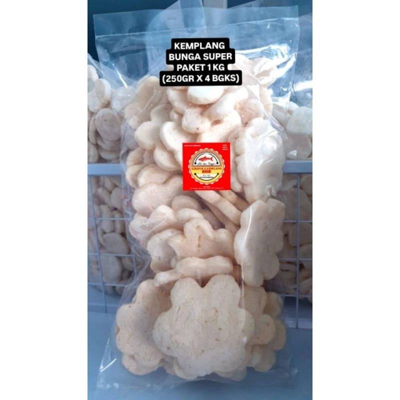 

PAKET 1 KG KERUPUK KEMPLANG BUNGA SUPER KEMPLANG BINTANG SUPER