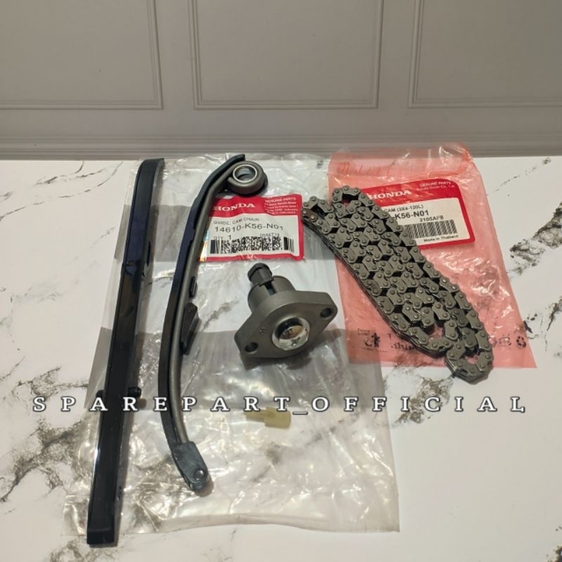 Rantai Keteng+Karet Tensioner+Tonjokan Keteng K56 Honda Motor CB 150R New,CBR 150R New,Sonic