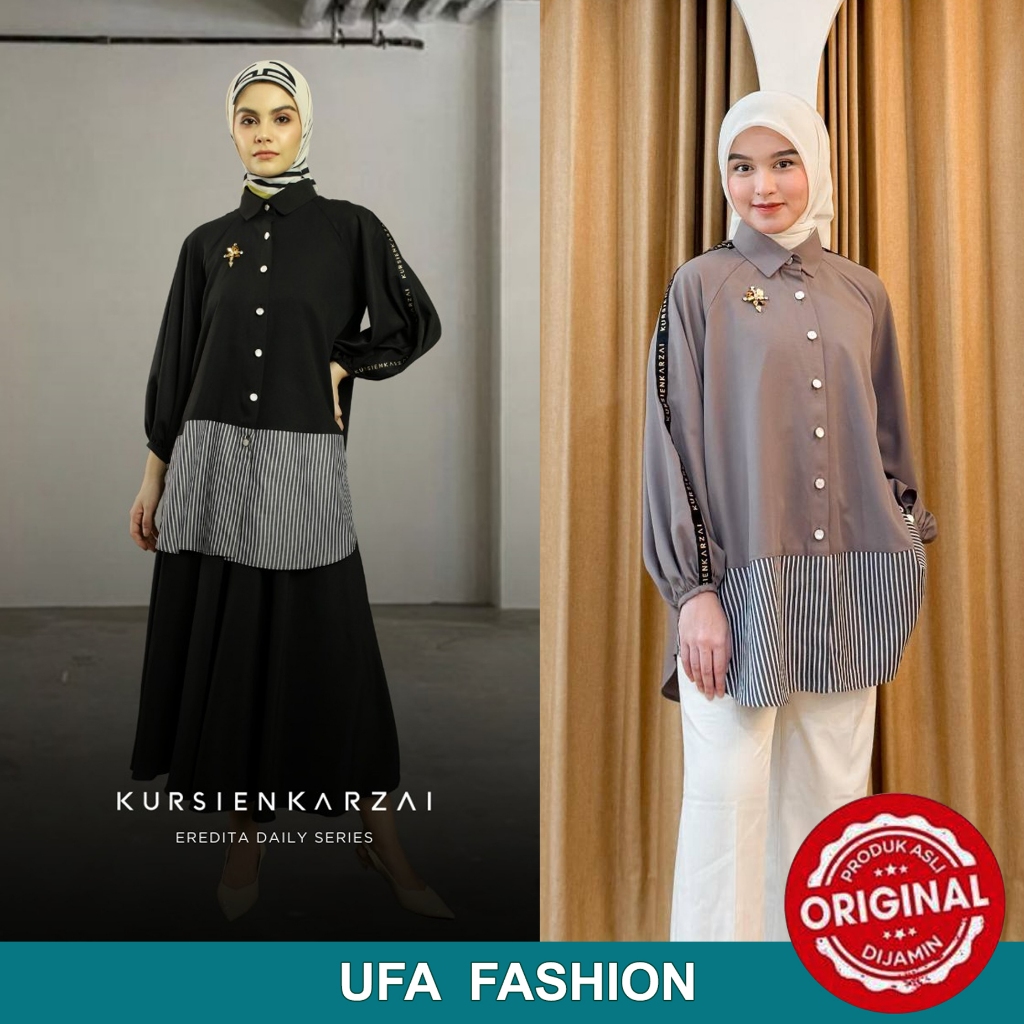KURSIEN KARZAI EREDITA DAILY BL03, Setelan Rok + Blouse kain cotton polyester