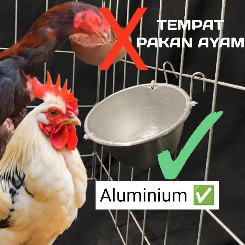 BATOK TEMPAT PAKAN AYAM BANGKOK/CEPUK WADAH PAKAN AYAM