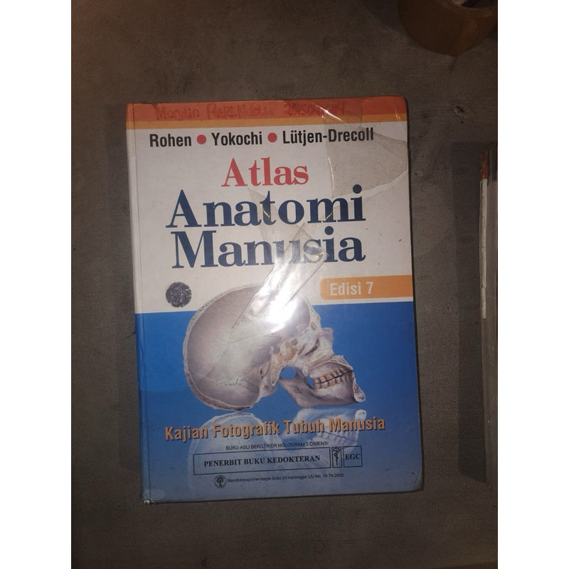 Buku Kedokteran Atlas Berwarna Anatomi Manusia Edisi 7 Rohen & Yokochi