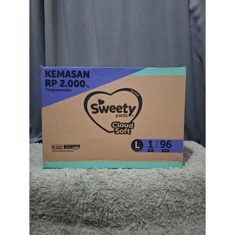 Sweety Silver Cloud Soft M1 L1 Renceng karton isi 96 sachetr