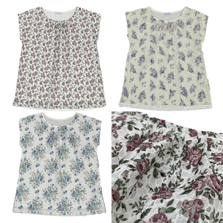 ATASAN BLOUSE WANITA SHORTSLEEVE LEKBONG MOTIF BUNGA PAKAIAN WANITA