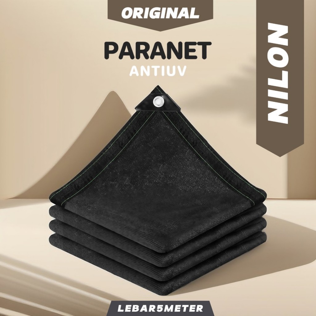 Paranet Nilon Lebar 5 Meter - Jaring SunShade Net Anti UV untuk Tanaman dan Teras