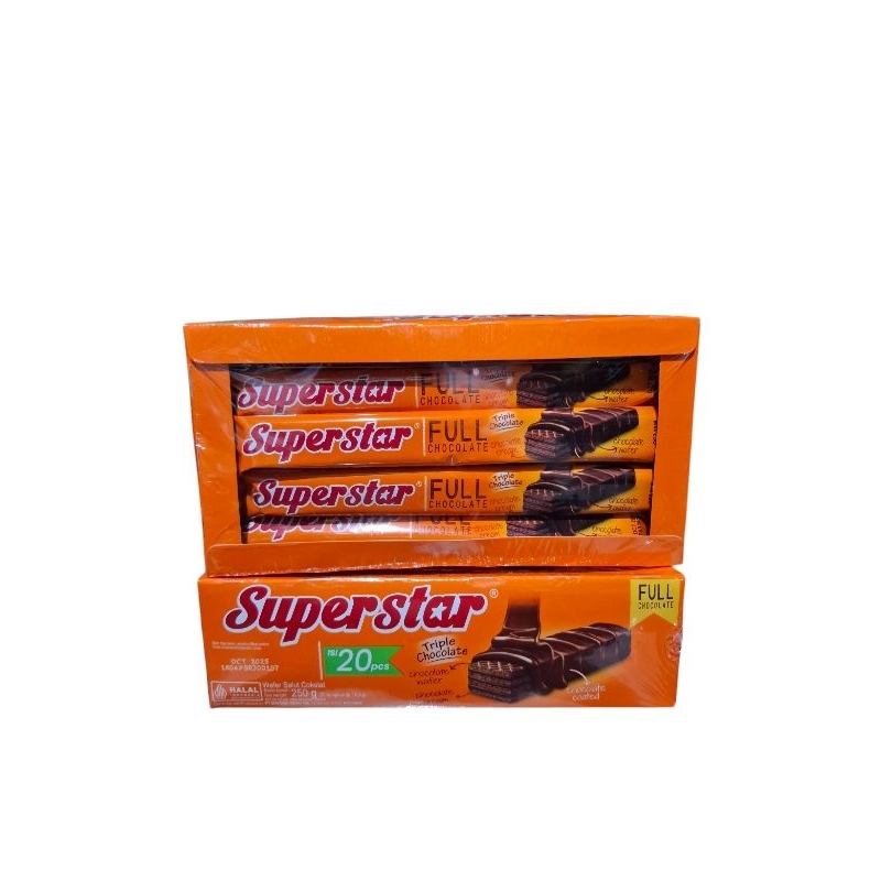 

superstar triple chocolate wafer isi 20pcs