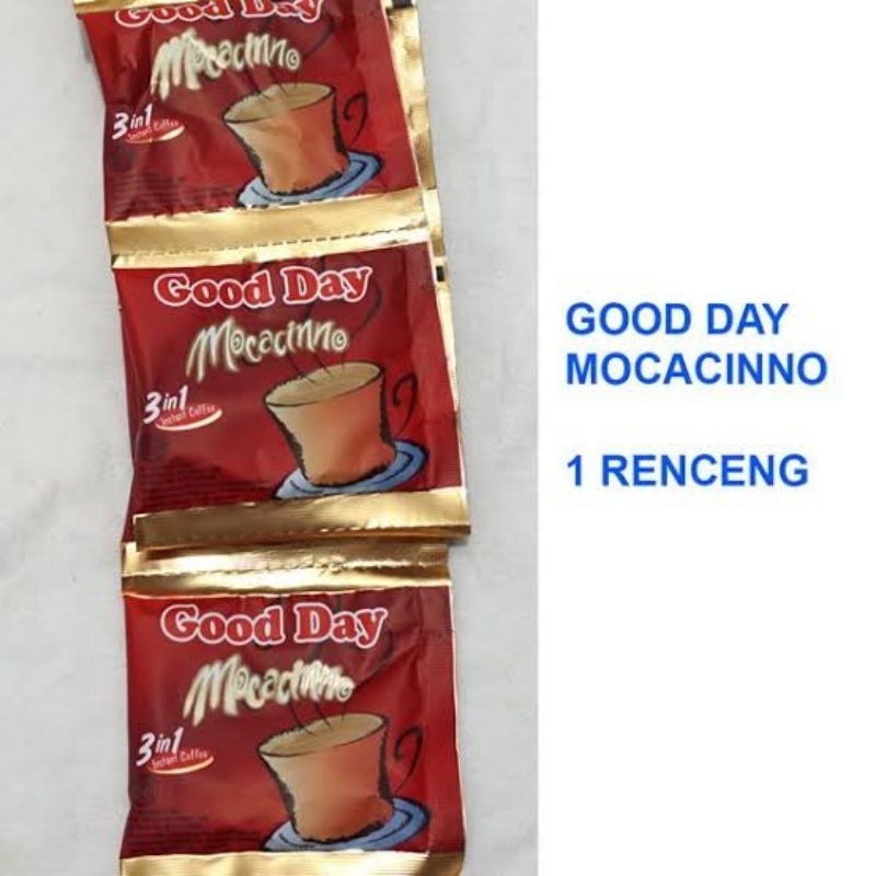 

Good Day Mocacinno 3in1 Instan Coffe 20gr Isi 10pcs