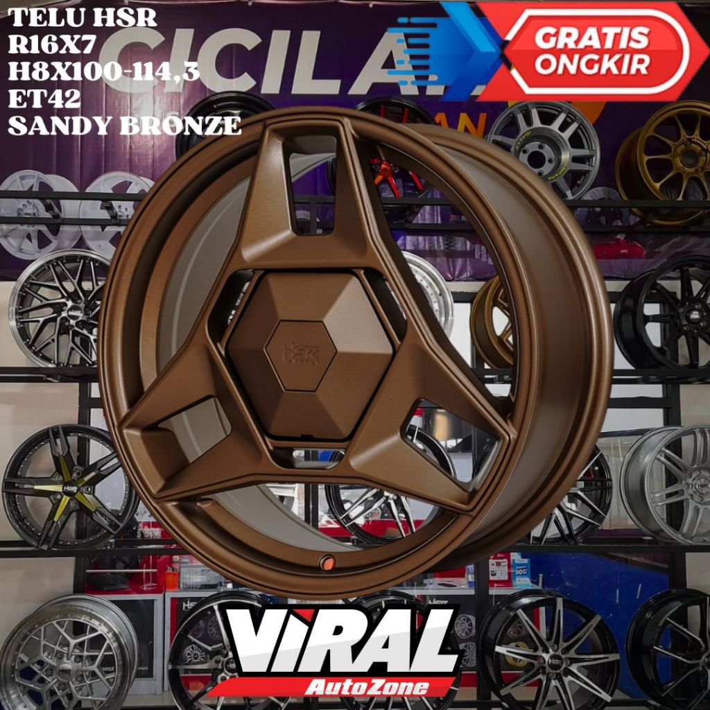 Velg Mobil Racing Ring 16 HSR TELU R16 Cocok Untuk Kijang Panther Cefiro Accent