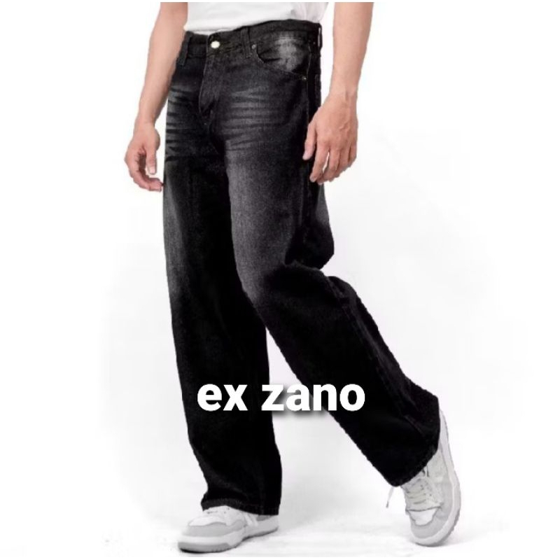 Celana Jeans Pria Panjang Baggy Jeans Celana Jeans Pria Loose Pants Oversize Gombrong