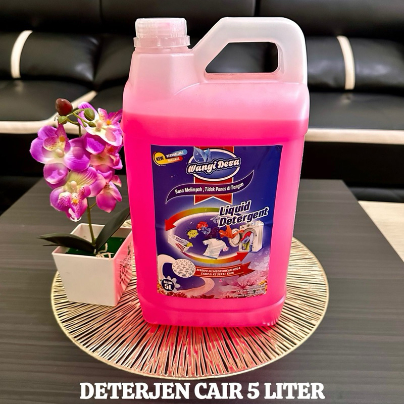 Deterjen Laundry 5 Liter Wangi Desa - Deterjen Laundry Rinso Cair Ken Murah - Deterjen Wangi - Deter