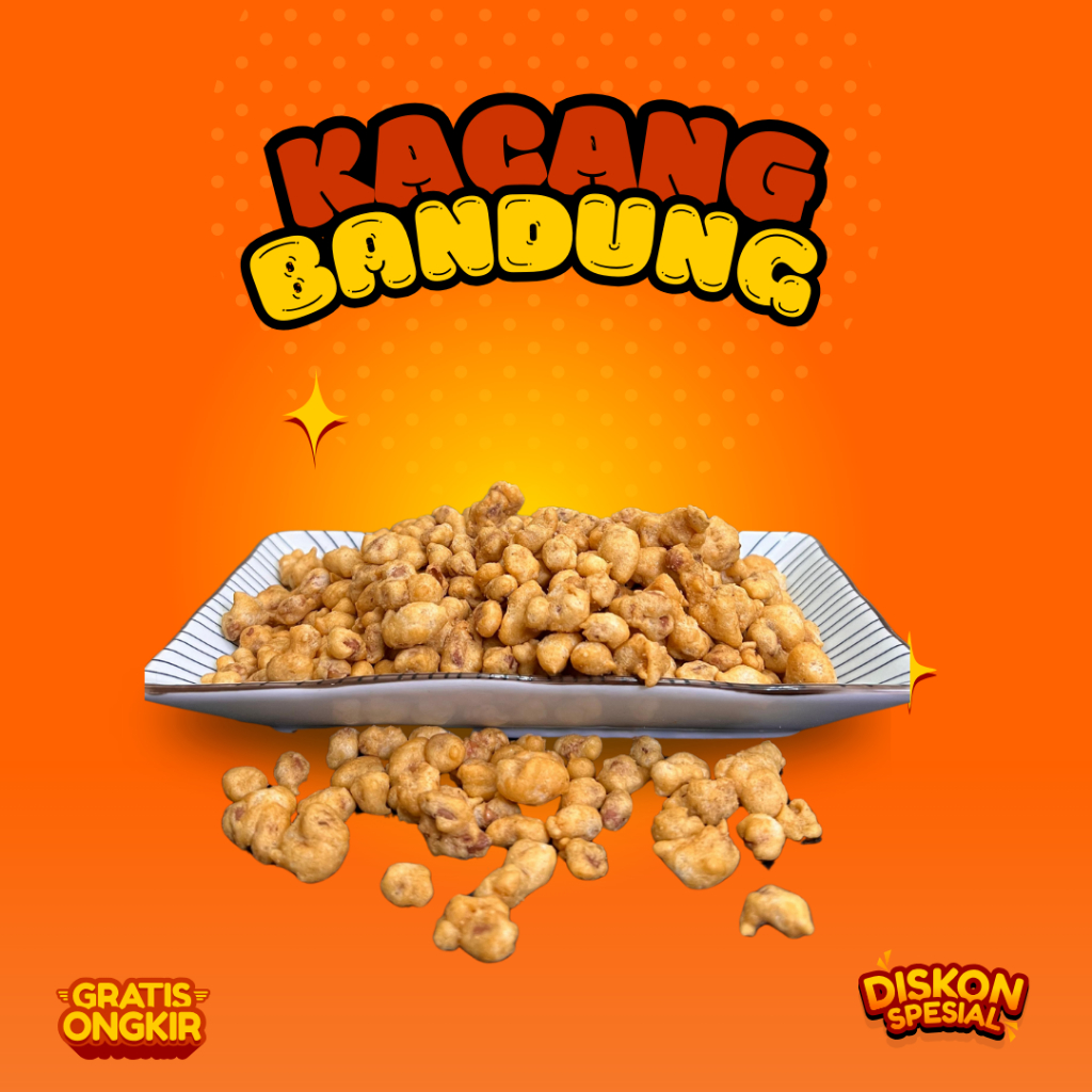 

Kacang Bandung Premium - Renyah, Gurih, dan Nikmat untuk Cemilan Sehari-hari Food Snack Kering Makanan Masakan Keripik
