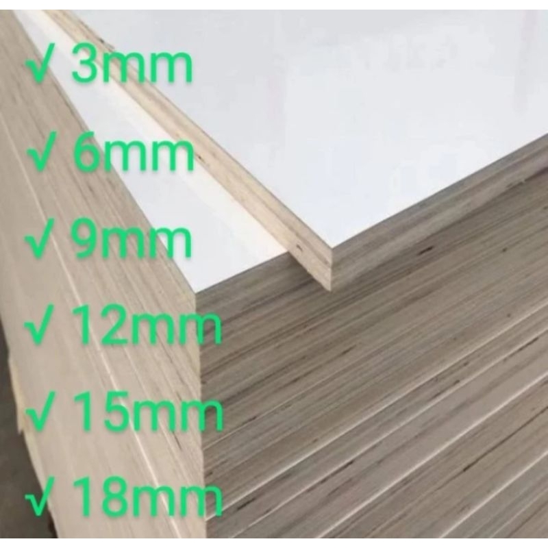 Triplek potongan custom 15mm melaminto