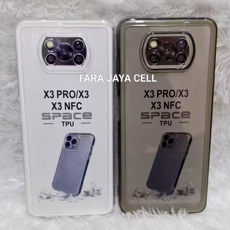 Soft Case Original Space Bening Xiaomi Poco X3/X3 Pro/X3 NFC  Casing Transparan Pelindung Camera