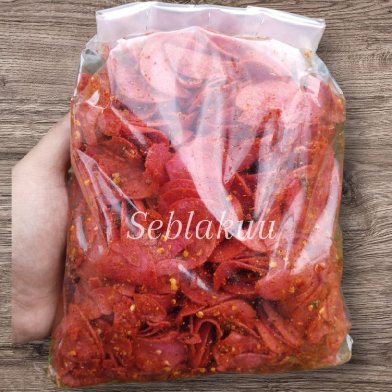 

Sosis goreng sosis kering pedas daun jeruk cikruh renyah