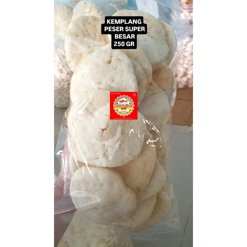 

250 gr KERUPUK KEMPLANG PESER SUPER BESAR / KEMPLANG BESAR KUALITAS SUPER
