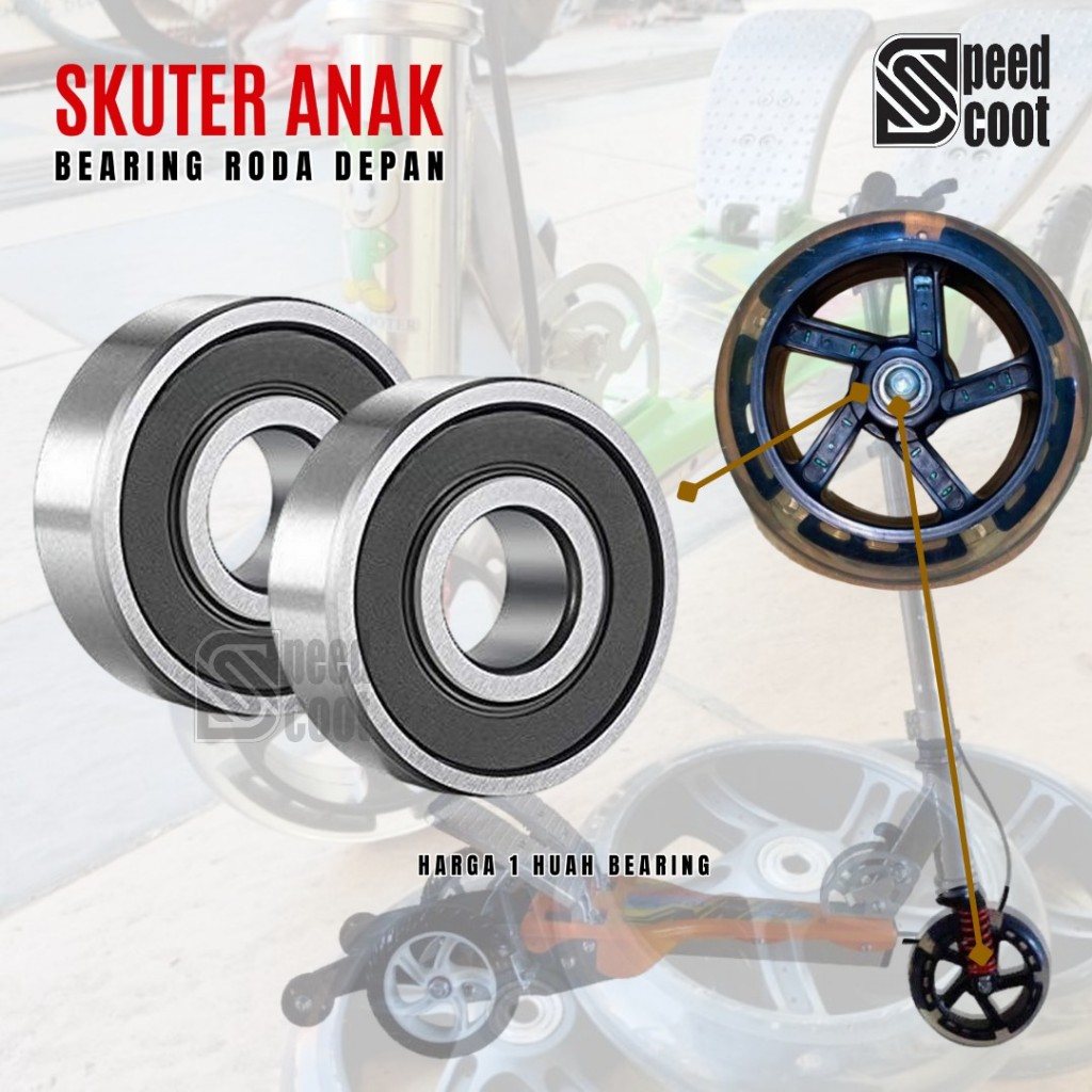 Bearing Roda Depan Skuter Anak Otoped Pedal Injak HP RMB Scooter