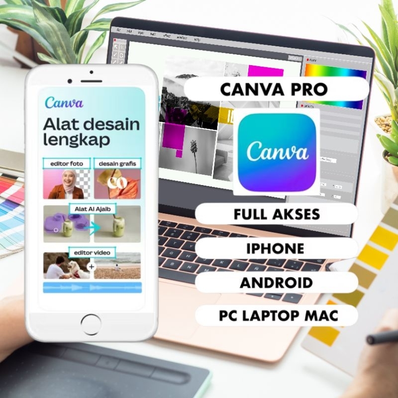 TEMPAT DESAIN PREMIUM CANVA PREMIUM LIFETIME