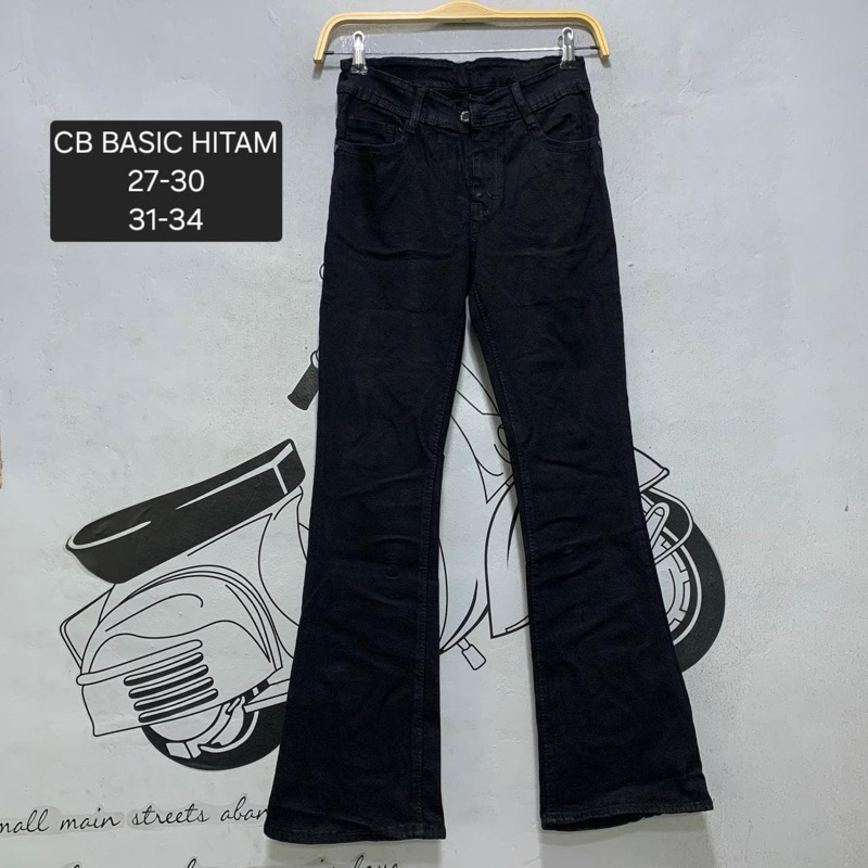 celana jeans cb basic hitam
