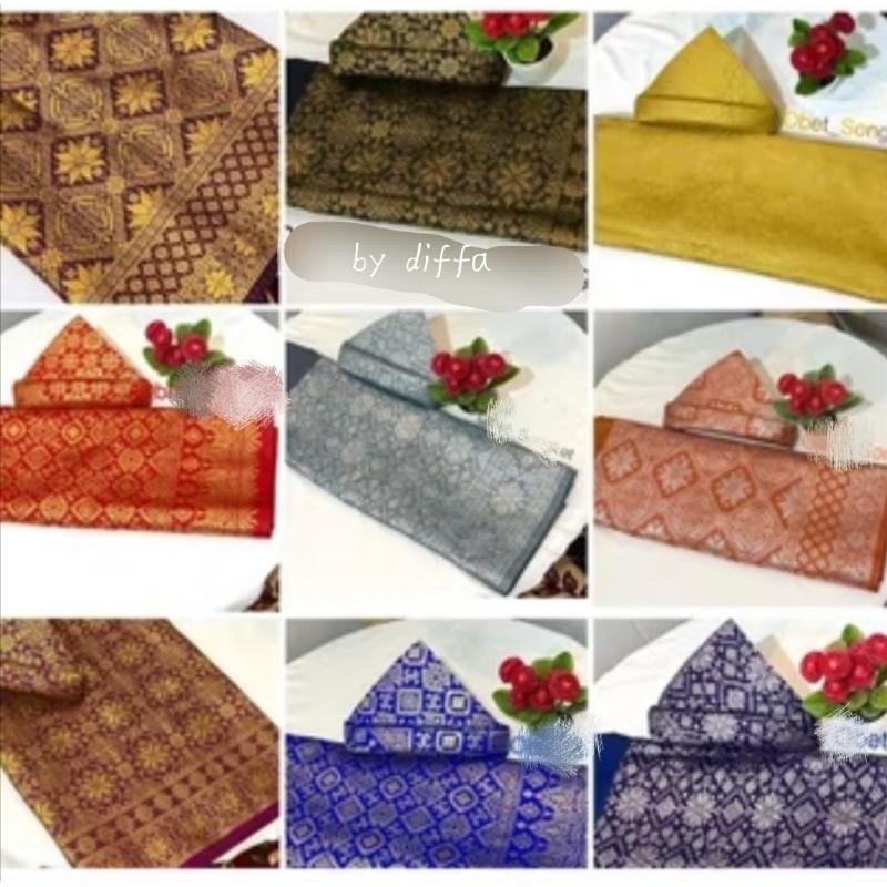 kain songket melayu anak / kain sampin melayu / kain sampin songket / kain songket pa