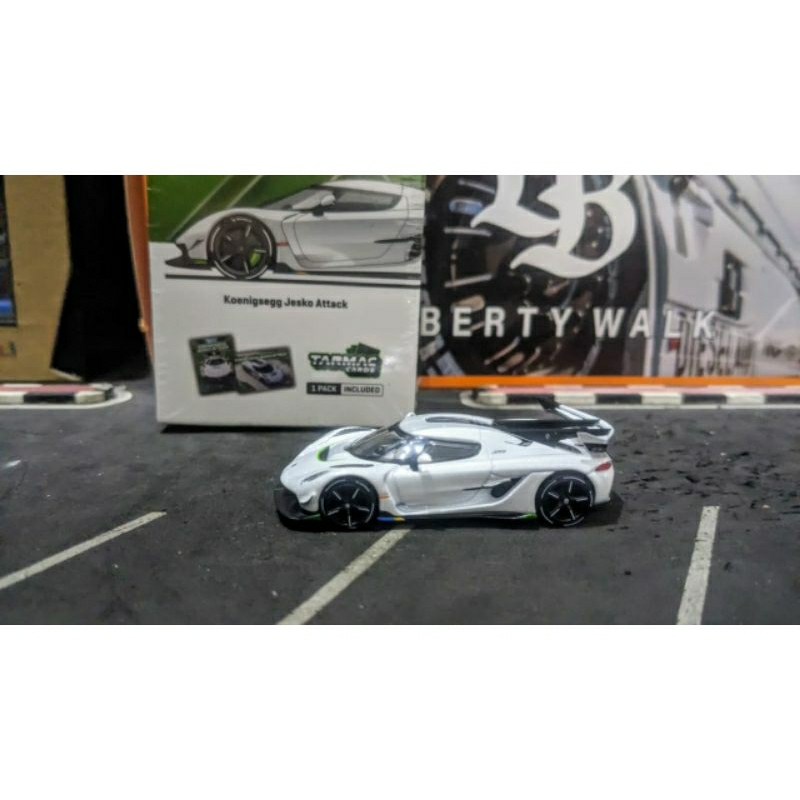 Diecast Tarmac Koenigsegg Jesko Attack White