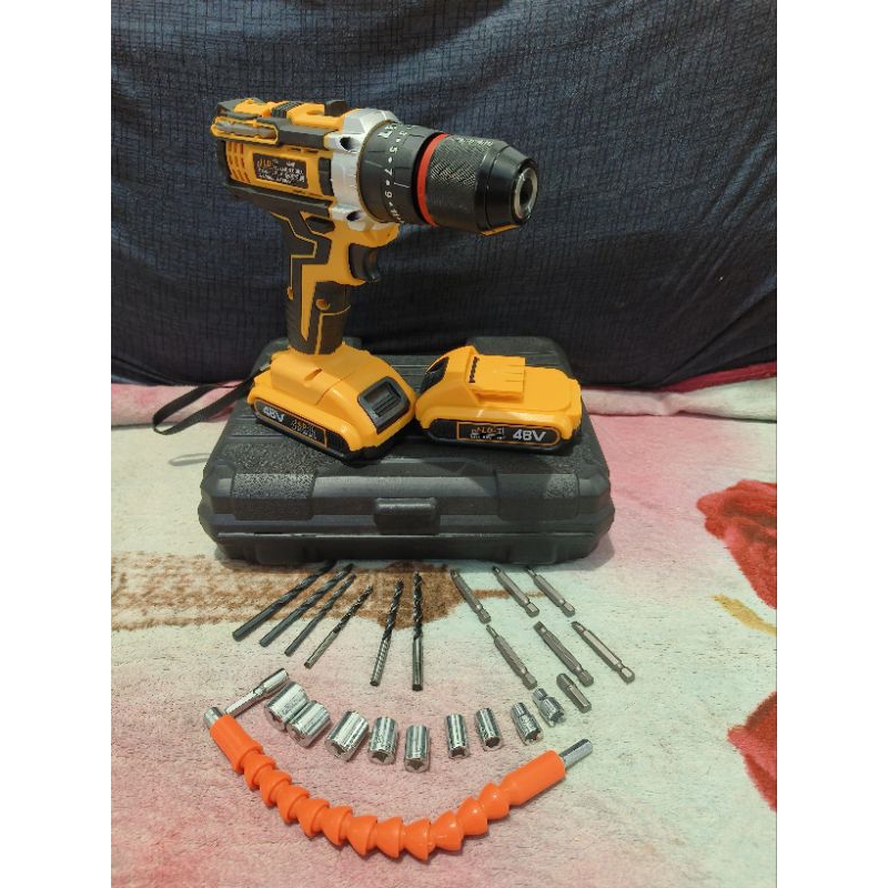 BOR BATERAI 36V 2 BATERAI||BOR TEMBOK BATERAI JLD./BOR CORDLESS DRILL
