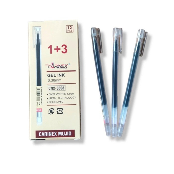 

CARINEX - PENA GEL / PULPEN GEL MUJIO 0.38MM CNX-8808 BLACK