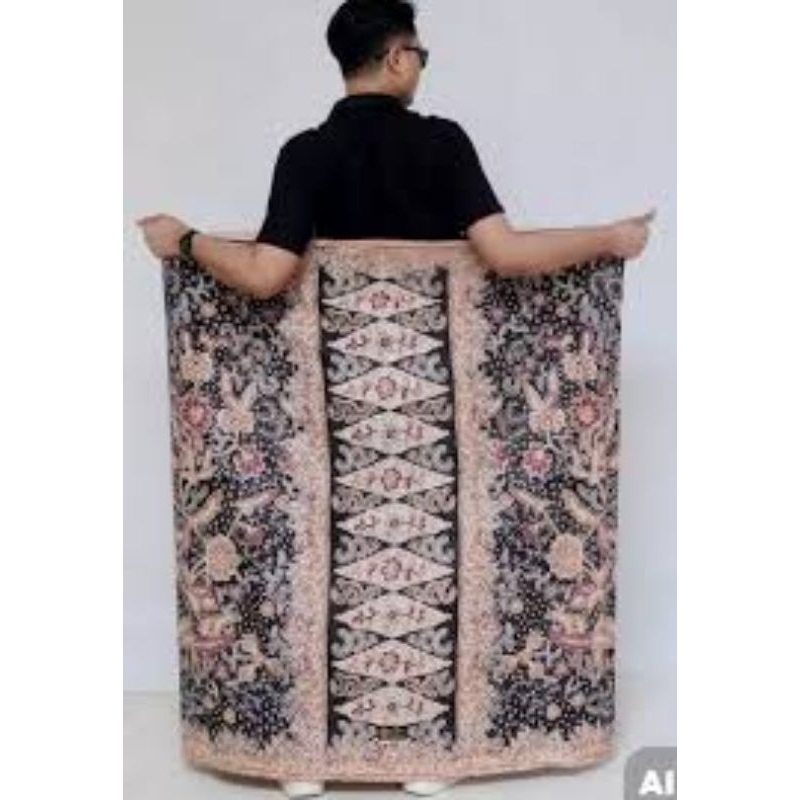 Sarung Batik Bunavatra Hitam Premium MR