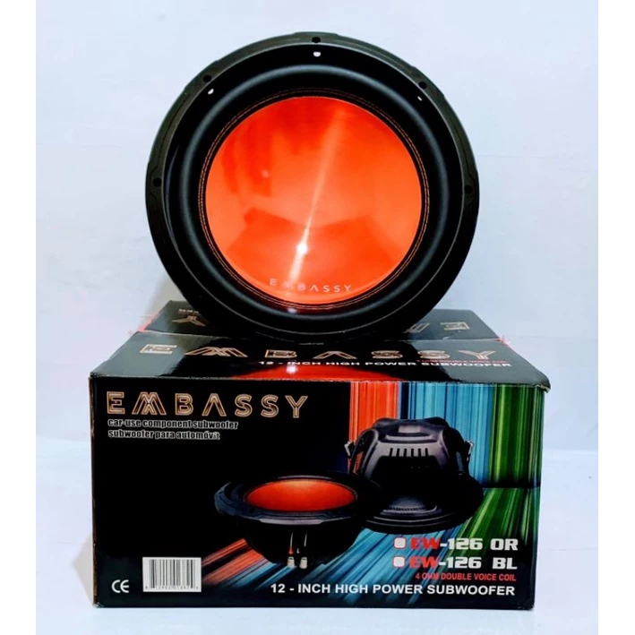 Subwoofer 12 Inch Embassy EW-126 High Quality / Subwoofer 12 Inch