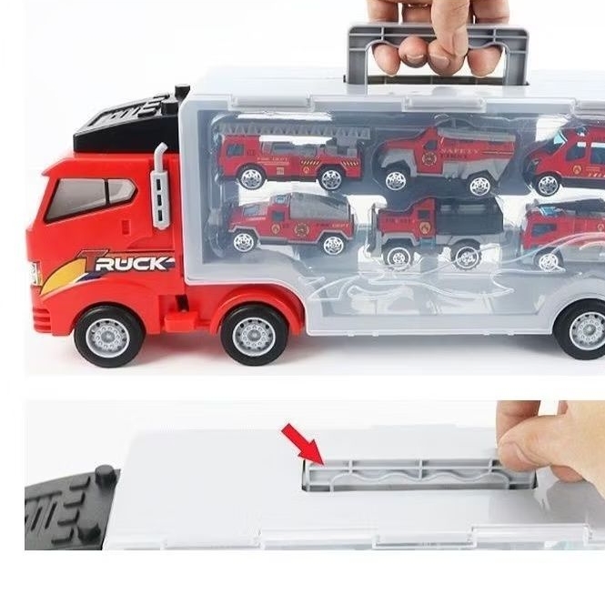 Truk Kontainer Mainan Anak-anak Isi Mobil Kecil Kecil