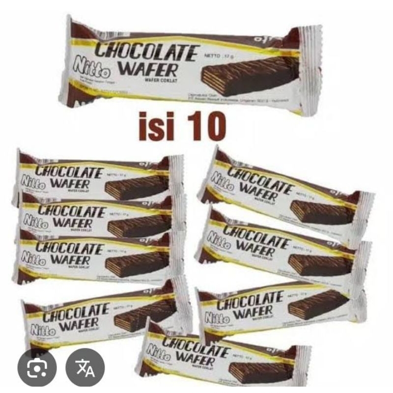 

chocolate wafer/wafer netto renceng isi 10