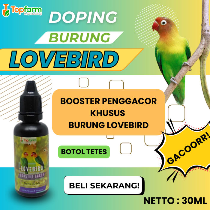 Vitamin Burung Lovebird 30ML/ Vitamin Lovebird Gacor/ Vitamin Burung Gacor/ Vitamin Lovebird/ Vitami