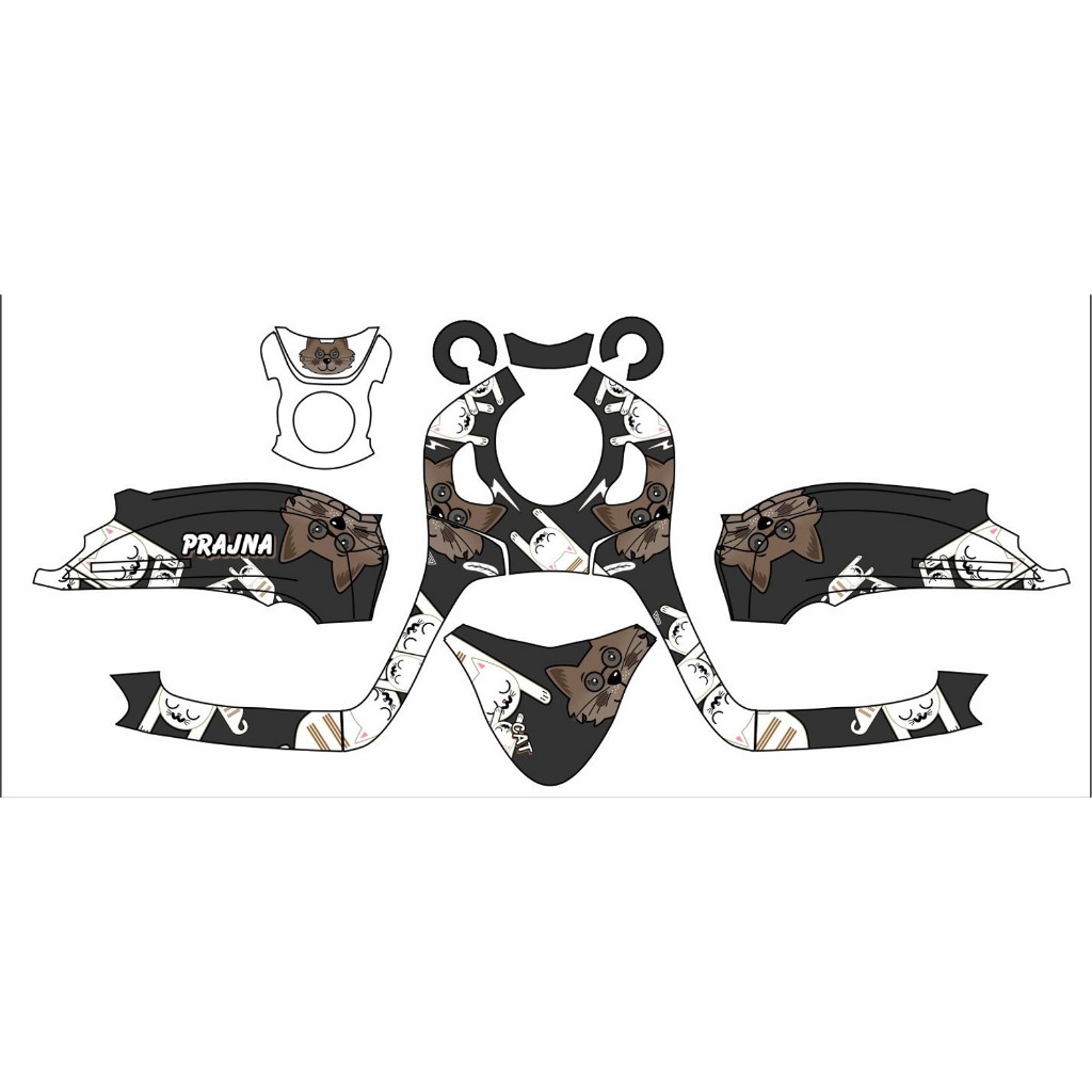 Decal Stiker Scoopy 2018 race