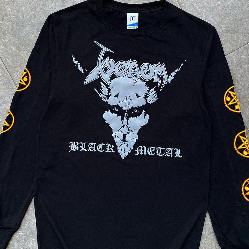 KAOS LENGAN PANJANG VENOM - BLACK METAL | KAOS BAND | KAOS VINTAGE | KAOS KATUN LENGAN PANJANG