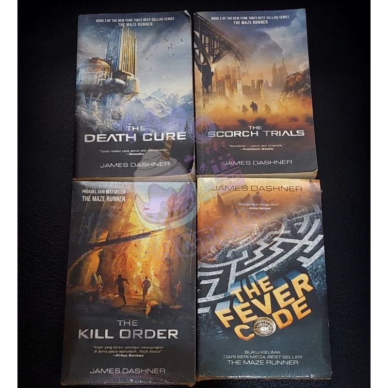 PRELOVED BUKU ORI MAZE RUNNER SCORCH TRIALS DEATH CURE FEVER CODE JAMES DASHNER
