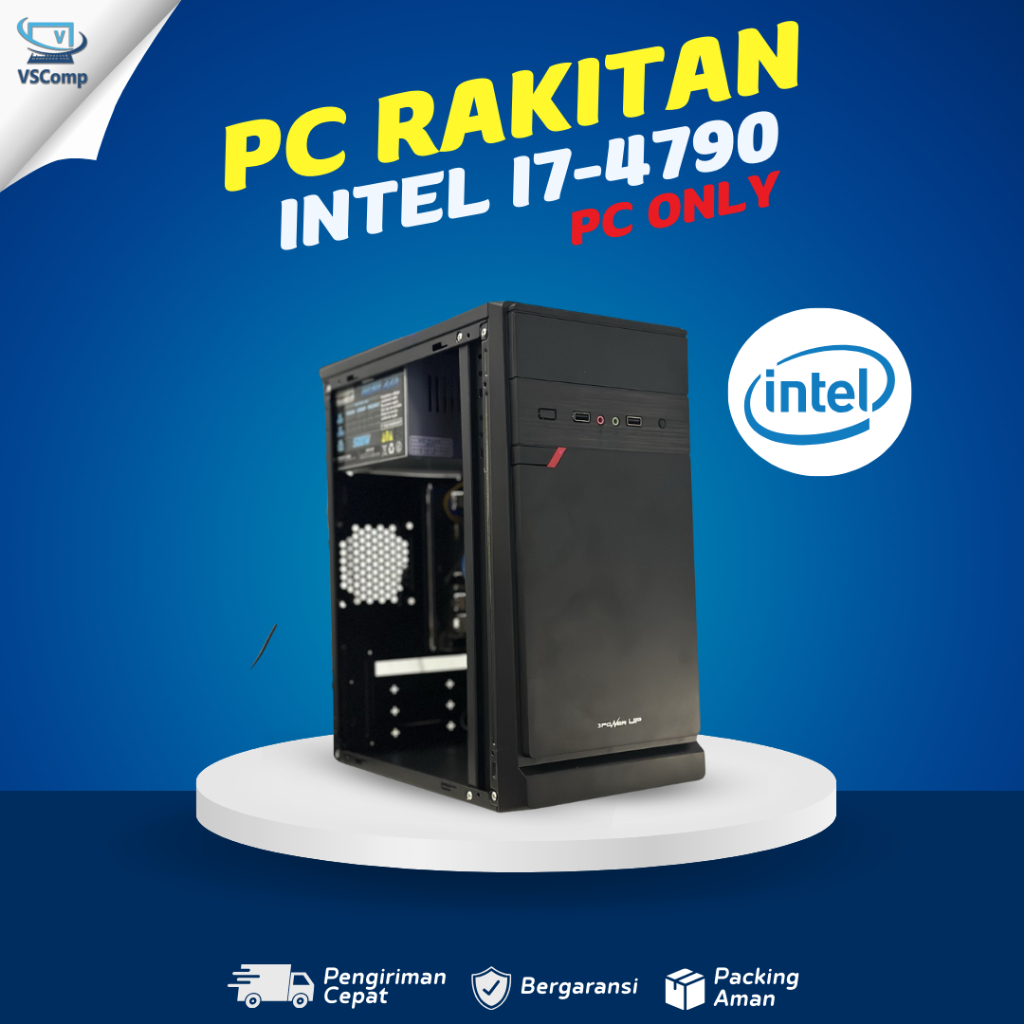 PC Rakitan Office Core i7 4770 4790 Gen4 8GB with SSD - pc rakitan i7