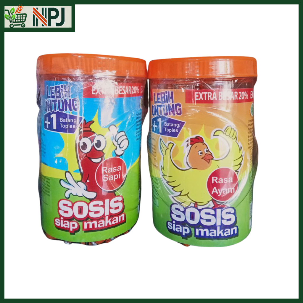 

Sosis Sonice Siap Makan Ayam & Sapi – Toples 500gr Isi 25 Pcs (24+1) – Snack Praktis Halal