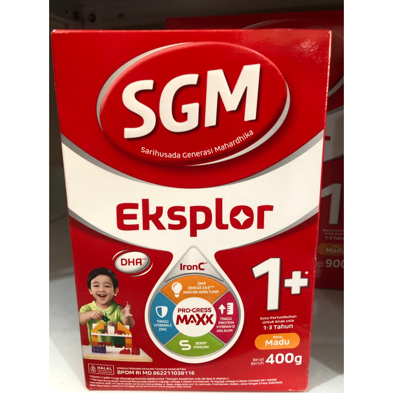 

Susu SGM 1+ 400 gram MADU/Vanila