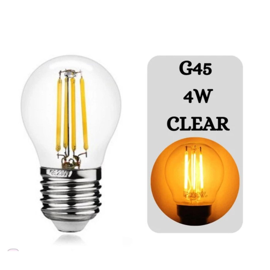 Lampu LED Filamen 4W G45 Pioline Led Bohlam Cafe Pioline Filamen 4W