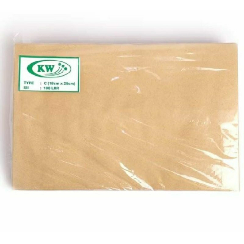 

AMPLOP SAMSON COKLAT C (100 LEMBAR) 18x28cm - 1/2 Folio