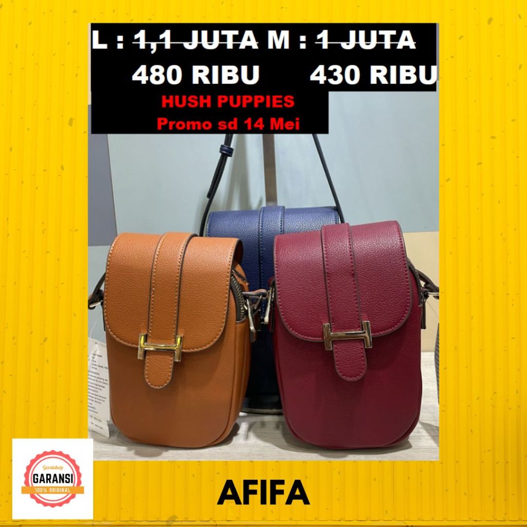 Tas selempang sling bag Hush Puppies wanita sale AFIFA 100% HushPuppies original store