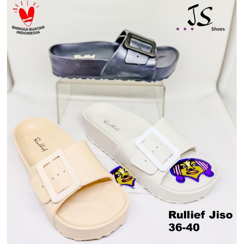 RULLIEF JISOO - SANDAL SLOP LIFESTYLE CEWEK DEWASA MERK RULLIEF ORIGINAL