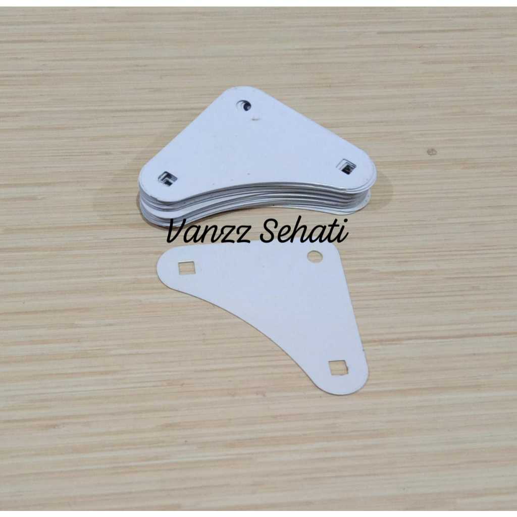 (1 PCS) Plat Siku Lubang / Siku Segitiga Besi Lubang / Plat Siku Lubang Rak Besi
