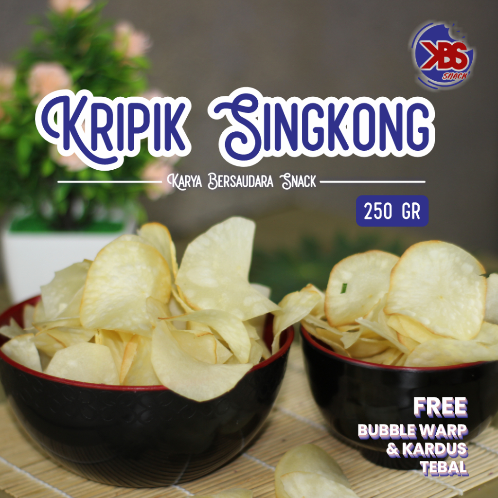 

Kripik Singkong Asin Gurih 250gr - KBS