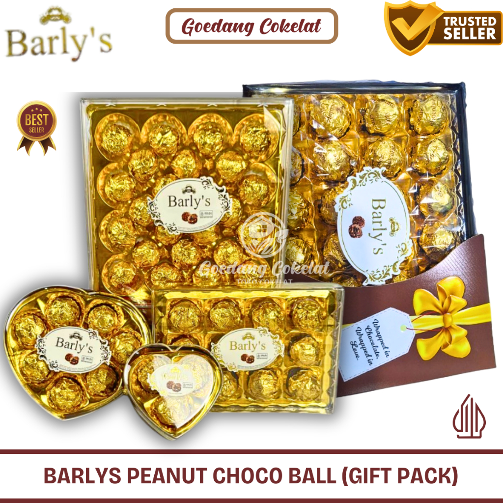 

BARLY'S Peanut Chocolate Ball Cokelat Bulat Isi Peanut Hazelnut Coklat 312g