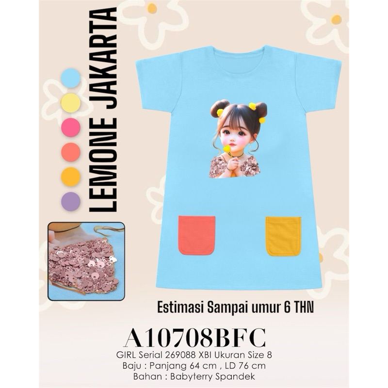 LEMONE JKT-DRESS ANAK LUCU MANIK MANIK