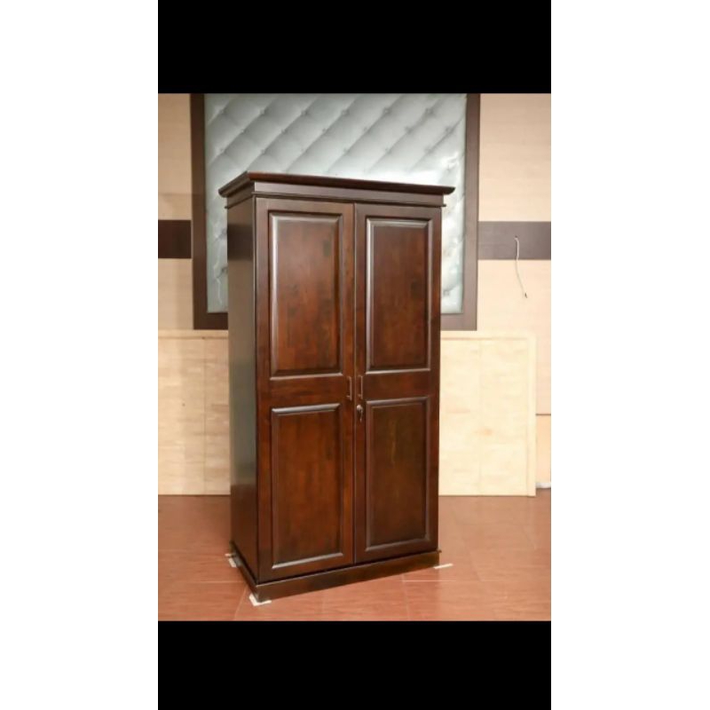 Lemari pakaian kayu lemari pakaian kayu 2 puntu lemari pakaian kayu minimalis lemari pakaian kayu ra